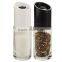 SINOGLASS trade assurance with ceramic mechanism wholesale 170ml bottle glass salt and pepper mill