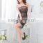 LG3019 Sexy lingerie lace dress underwear black G-string