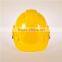 yellow CE EN397 ABS industrial safety helmet