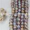 Freshwater loose pearl strand size 15mm grade AA light peacock nulceated pearl strand