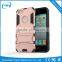 China Manufacturer 2 in 1 PC+TPU Defender Case Shockproof Stand Back Cover for iPhone 5/5s/SE