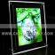 Advertising product acrylic sign board crystal led magnetic menu light box