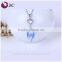 2016 women glass vial silver fashion essential oil diffusers perfume necklace