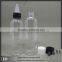 Twist cap 60ml pet e liquid bottles clear dropper plastic eye dropper bottles for PET twist cap bottle