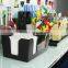 plastic bar caddy, napkin holder, bar straw holder