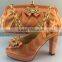 Charming ladies shoes and matching bag for party