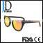Hot sell item spring hinge ebony wood sunglasses Custom made OEM wooden sunglasses