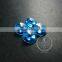 14mm blue glass round satellite sharp cabochon for DIY earrings,rings supplies 4110099