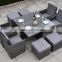 Modern Indoor/Outdoor All Weather Wicker Rattan Table Patio Set Gardern Furniture Dining Sets
