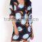 Pretty Steps 2016 Fashion Women Autumn Slim Dress Half Sleeve Printed Women Dresses