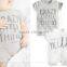 Summer style baby romper baby boys girls clothing letter printing casual short-sleeved kids clothes