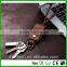 Luxury man genuine leather D ring usb cable keychain