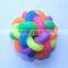 Pet Toys Plastic Rainbow Balls with Bell Cat Dog