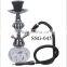 Small hookah colorful smoke shisha hookah