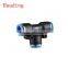 PU Seires Pneumatic Connector,Direct Way Hydraulic Fitting- Connector Fitting-Black