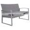 Outdoor 4 PCS Patio PE wicker sofa set garden sofa set with 5cm thickness cushions