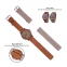 Watch factory 2017 luxury leather strap wood watch colorful dial wood watch for lady