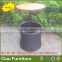 Rattan home garden accessory beer bucket with plastic wood table