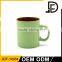 Drinkware porcelain color inside coffee mug, solid color coffee mugs