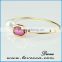 Top sale Bridal bracelet gemstone jewellery Glass Bangle Bracelet