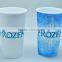 Plastic cold reactive cup