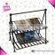 Metal floor standing newspaper racks