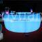 translucent solid surface luminous led bar table design