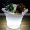 RGB color changing illuminated plastic ice bucket led lighting flower pots