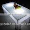 Led illuminated plastic cube bar table funiture