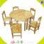 Wholesale Square table and chair wooden school furniture cheap square table and chair furniture suppliers W08G211