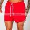 Custom Mens Blank Board Shorts Red Color