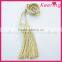 Wholesale braid long gold tassel cord for dresses WTR-007