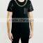 Latest Hip Hop Extra Long Leather Sleeve Tshirt Wholesale