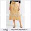 Wholesale Women Apparel Beige-color Cotton-poplin Wrap Midi Skirt(DQE0385SK)