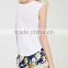 Casual bamboo texture rendering vest T-shirt casual top wholesale women tops girls top