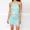 Slim Spaghetti Straps Bodycon Women Summer Wholesale Lace Sleeved Dresses