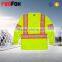 t-shirt custom colored 100% polyster safety t-shirt for running men short sleeves contrast colored safety t-shirt