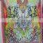 Multicolor CAFTAN Digital print crepe silk LONG kaftan tunic poncho