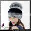CX-C-02A Wholesale Custom In Stock Hat Knitted Rex Rabbit Fur Hat