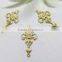 filigree brass flower shoe bag hair accessories
