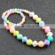 zm35071a korean colorful jewellery children statement beads necklace set