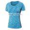 Wholesale OEM custom printing t shirt Dry Fit athletic wear women T-shirts Compression t shirt women