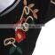 Floral embroidery sweater female fashion 2017 winter hand knitted cardigan sweater