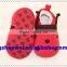 Adorable bettle pattern cotton baby booties