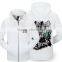 Factory Wholesale Fitness Hoodie Girl Full Zipper Hoodie Jacket Embroidered Hoodie