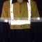 Hi Vis Yellow 3M Reflective Tape Safety Shirt With Contrast Color