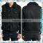 Medium Wash Fur Collar Black Denim Mens Short Jackets