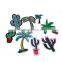 Fabric Iron On Patches At Random Coconut Tree Cactus Custom Shoe Patch