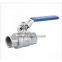 Stainess Steel 2PC Ball Valve, Full Bore, Threaded end, 1000PSI, DIN, PN63