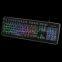High Quality RGB change Wired multimedia mix 7 Colors USB keyboard led keybord